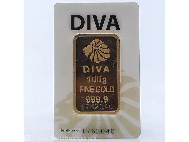 Goudbaar, 100 gram diva - afbeelding 2 van  9