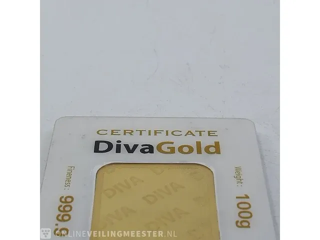 Goudbaar, 100 gram diva - afbeelding 6 van  9