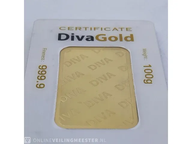 Goudbaar, 100 gram diva - afbeelding 9 van  9