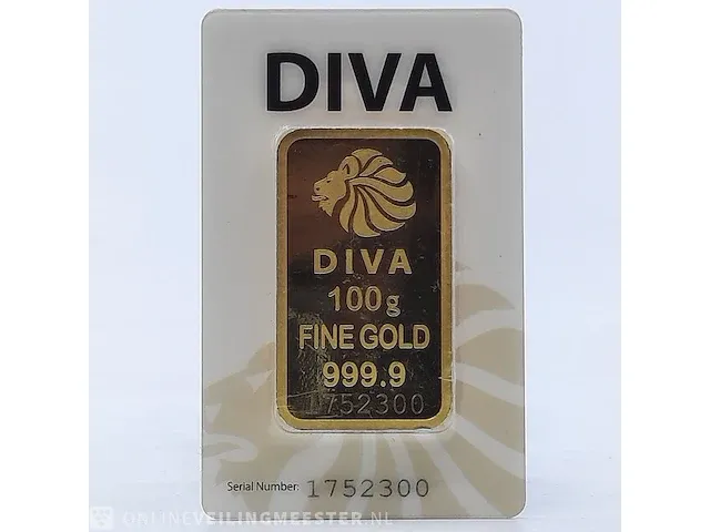 Goudbaar, 100 gram diva - afbeelding 2 van  9