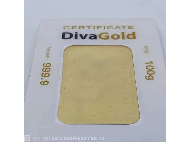 Goudbaar, 100 gram diva - afbeelding 9 van  9