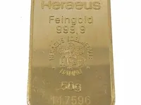 Goudbaar, 50 gram heraeus - afbeelding 1 van  11