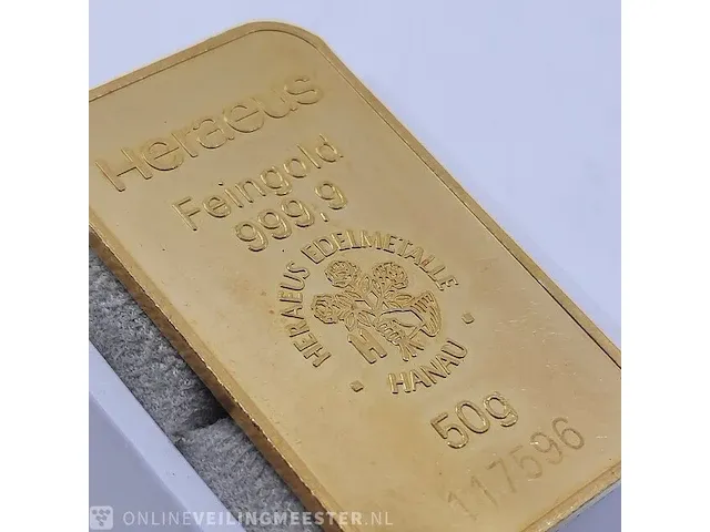 Goudbaar, 50 gram heraeus - afbeelding 6 van  11