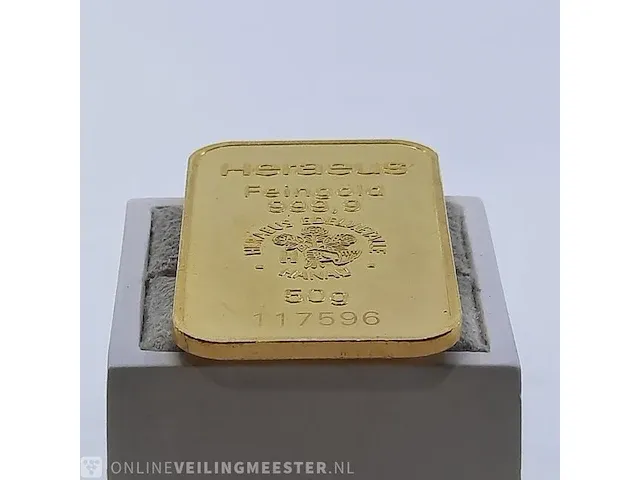 Goudbaar, 50 gram heraeus - afbeelding 11 van  11