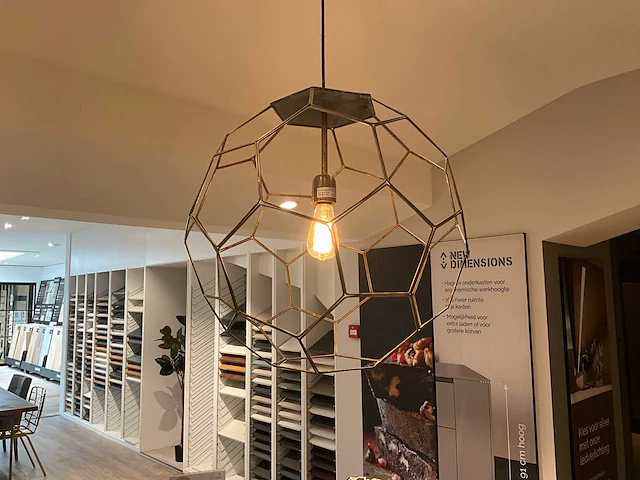 Goude hanglamp - afbeelding 2 van  2