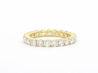 Gouden alliance ring met diamant - afbeelding 6 van  9