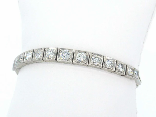 Gouden antieke riviera armband - afbeelding 3 van  10