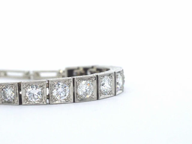 Gouden antieke riviera armband - afbeelding 6 van  10
