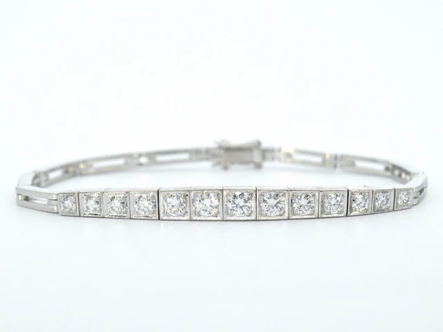 Gouden antieke riviera armband - afbeelding 1 van  9
