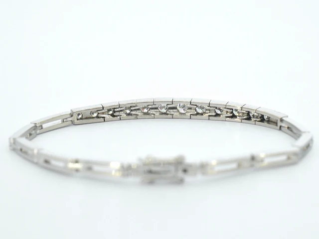 Gouden antieke riviera armband - afbeelding 5 van  9