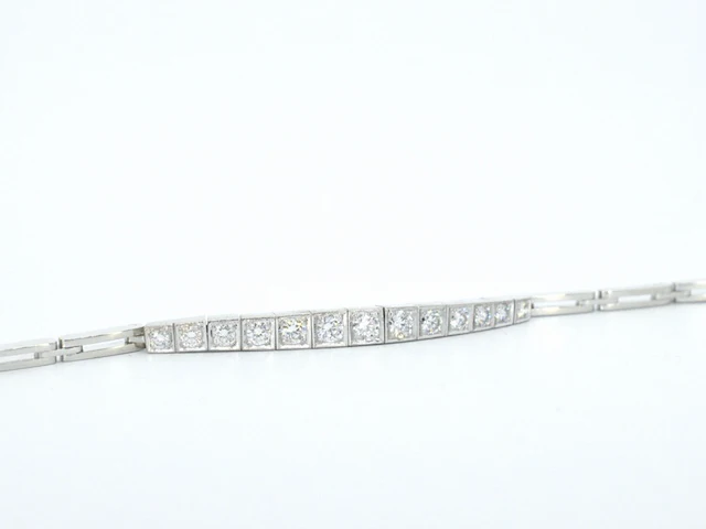 Gouden antieke riviera armband - afbeelding 6 van  9