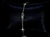 Gouden armband in klaver vier vorm met diamanten - afbeelding 8 van  10