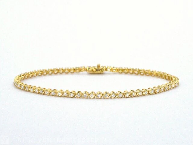 Gouden armband met 1.30 karaat diamanten - afbeelding 1 van  9