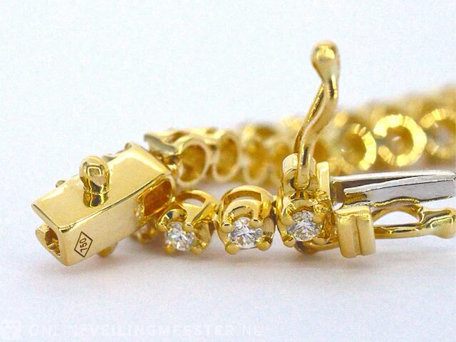 Gouden armband met 1.30 karaat diamanten - afbeelding 9 van  9