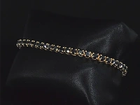 Gouden armband met 16.00 carat zwarte briljant geslepen diamanten - afbeelding 5 van  11