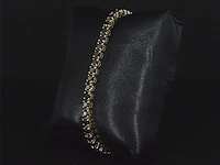 Gouden armband met 16.00 carat zwarte briljant geslepen diamanten - afbeelding 6 van  11