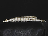 Gouden armband met 5.50 carat briljant geslepen diamanten - afbeelding 1 van  8