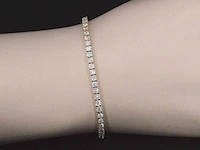 Gouden armband met 5.50 carat briljant geslepen diamanten - afbeelding 2 van  8