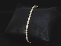 Gouden armband met 5.50 carat briljant geslepen diamanten - afbeelding 3 van  8