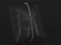 Gouden armband met 7.00 carat zwarte briljant geslepen diamanten - afbeelding 4 van  10