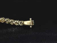 Gouden armband met briljant geslepen diamanten 5.50 carat - afbeelding 2 van  10