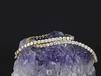 Gouden armband met briljant geslepen diamanten 5.50 carat