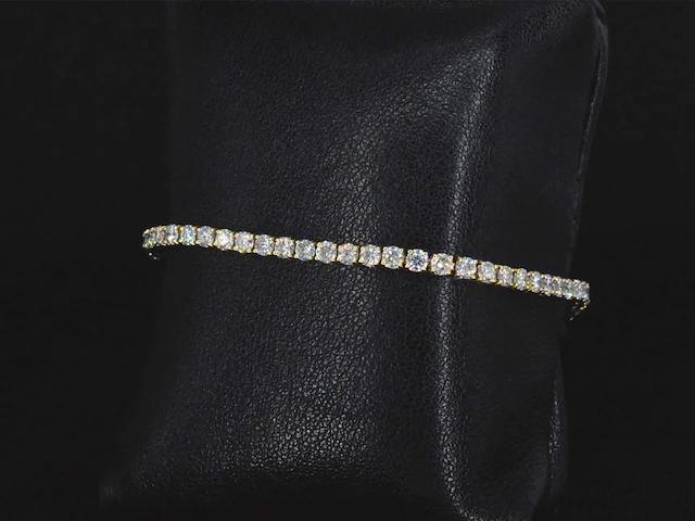 Gouden armband met briljant geslepen diamanten 5.50 carat - afbeelding 6 van  10