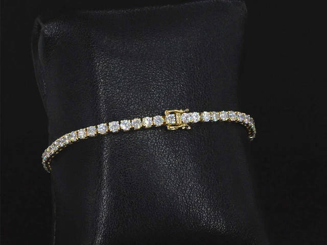 Gouden armband met briljant geslepen diamanten 5.50 carat - afbeelding 7 van  10