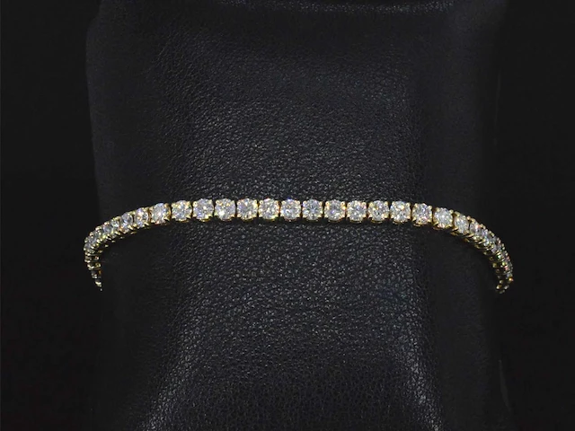 Gouden armband met briljant geslepen diamanten 5.50 carat - afbeelding 8 van  10