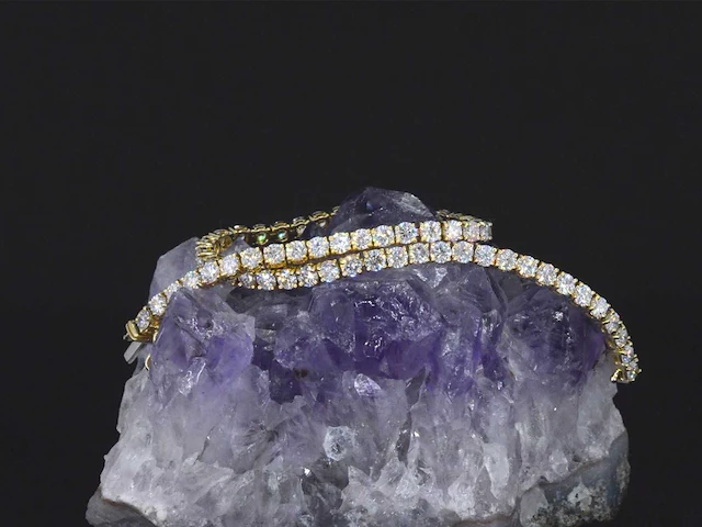 Gouden armband met briljant geslepen diamanten 5.50 carat - afbeelding 10 van  10