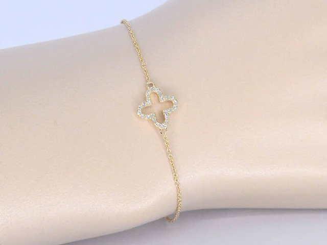 Gouden armband met diamant - afbeelding 2 van  9