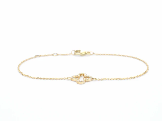 Gouden armband met diamant - afbeelding 3 van  9