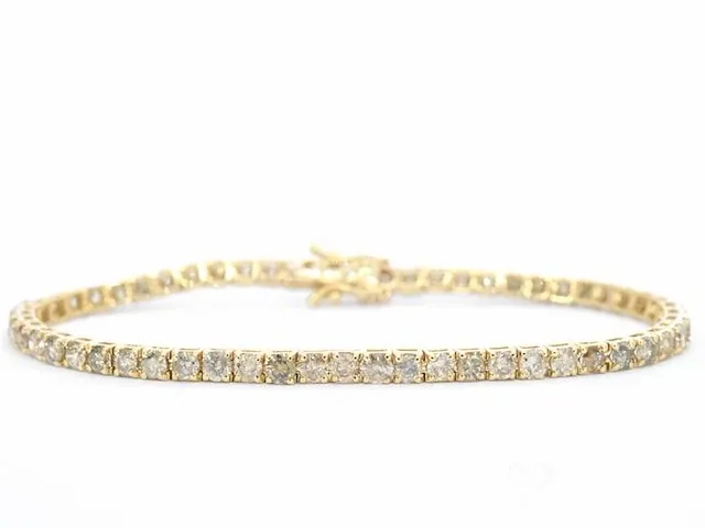 Gouden armband met diamanten 6.30 carat - afbeelding 1 van  8