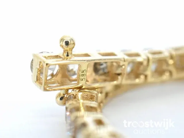 Gouden armband met diamanten 6.30 carat - afbeelding 7 van  8