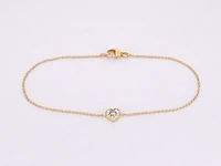 Gouden armband met diamanten hartje 0.10 carat - afbeelding 1 van  8