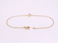 Gouden armband met diamanten hartje 0.10 carat - afbeelding 4 van  8