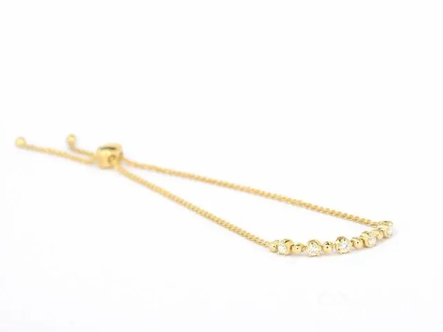 Gouden armband met diamanten - afbeelding 5 van  6