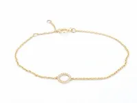 Gouden armband met diamanten - afbeelding 1 van  7