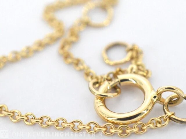 Gouden armband met diamanten - afbeelding 6 van  7