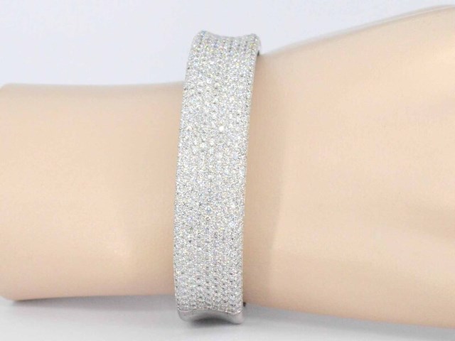 Gouden armband met diamanten - afbeelding 2 van  6