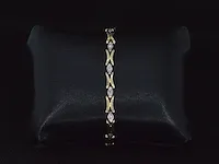 Gouden armband met diamanten - afbeelding 2 van  5