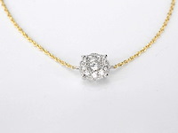 Gouden armband met een diamanten bedel - afbeelding 3 van  6