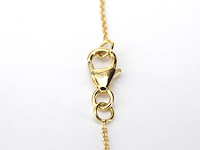 Gouden armband met een diamanten bedel - afbeelding 5 van  6