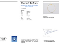 Gouden armband met een diamanten bedel - afbeelding 6 van  6