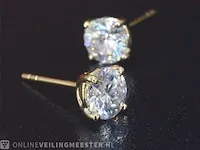 Gouden briljant oorbellen van 2.00 carat - afbeelding 2 van  8