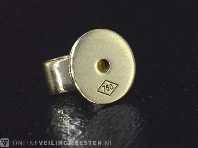 Gouden briljant oorbellen van 2.00 carat - afbeelding 7 van  8