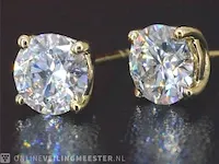 Gouden briljant oorbellen van 2.00 carat - afbeelding 6 van  10