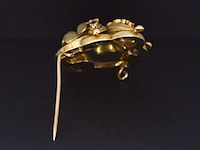 Gouden broche met amethist - afbeelding 4 van  6