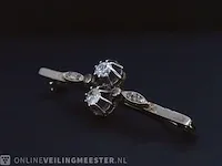 Gouden broche met diamanten - afbeelding 4 van  8