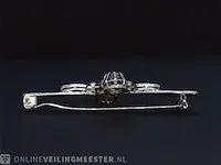 Gouden broche met diamanten - afbeelding 7 van  8